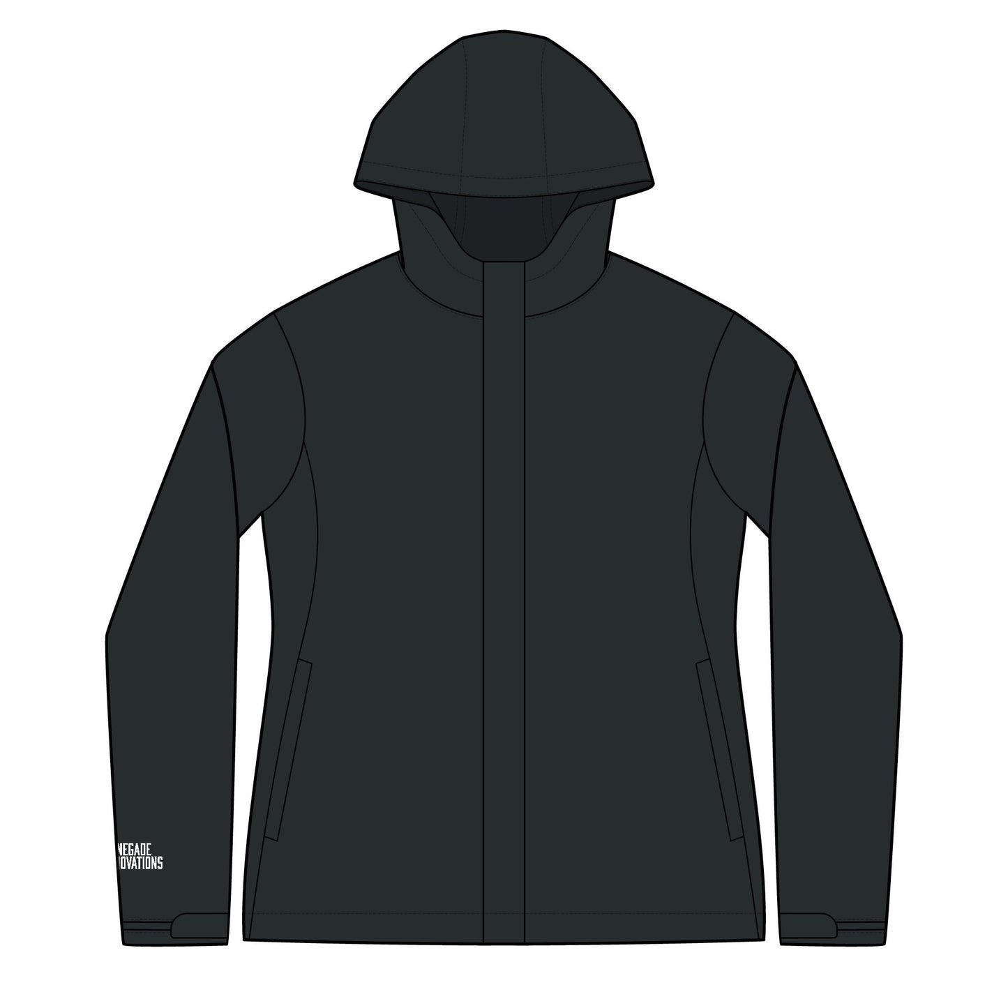 Women's Arcadia Jacket — Viking Helmet Back Logo Hooded Jacket