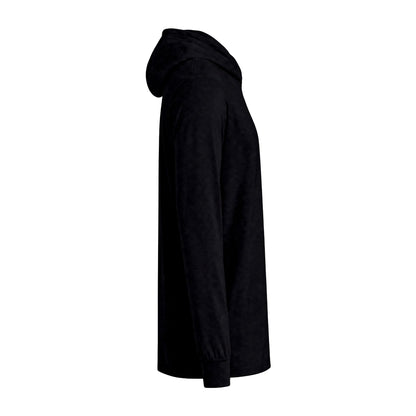 Hooded Tee — Minimal Viking Back Graphic
