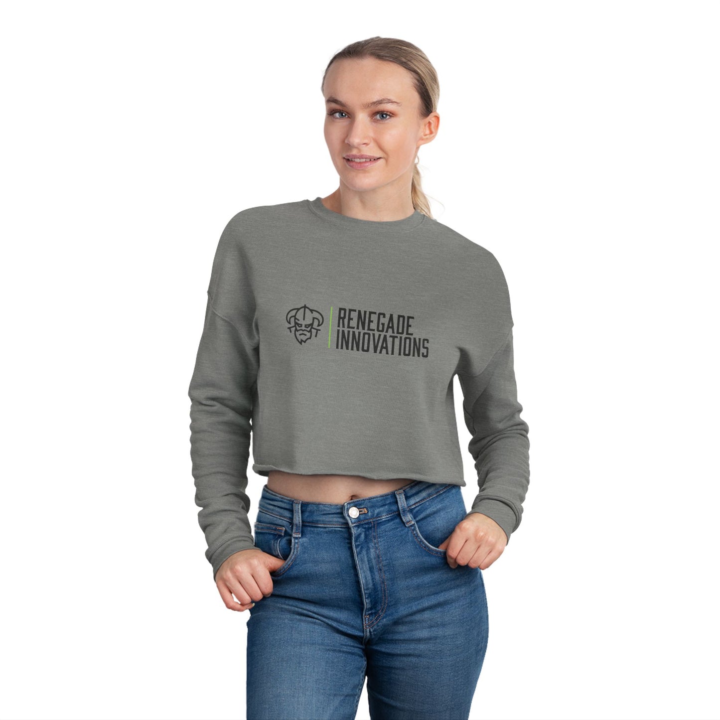 Cropped Sweatshirt — Renegade Innovations Logo Women's Crop Top