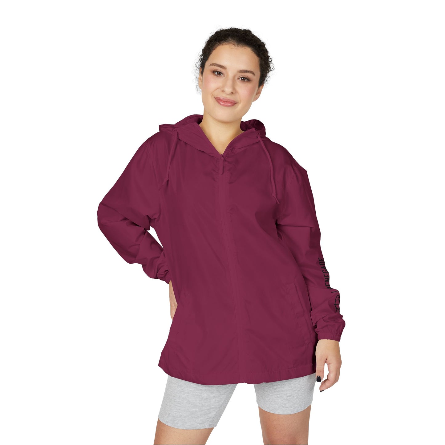 Renegade Viking Windbreaker Jacket — Nordic Warrior Graphic Full-Zip Hooded Jacket