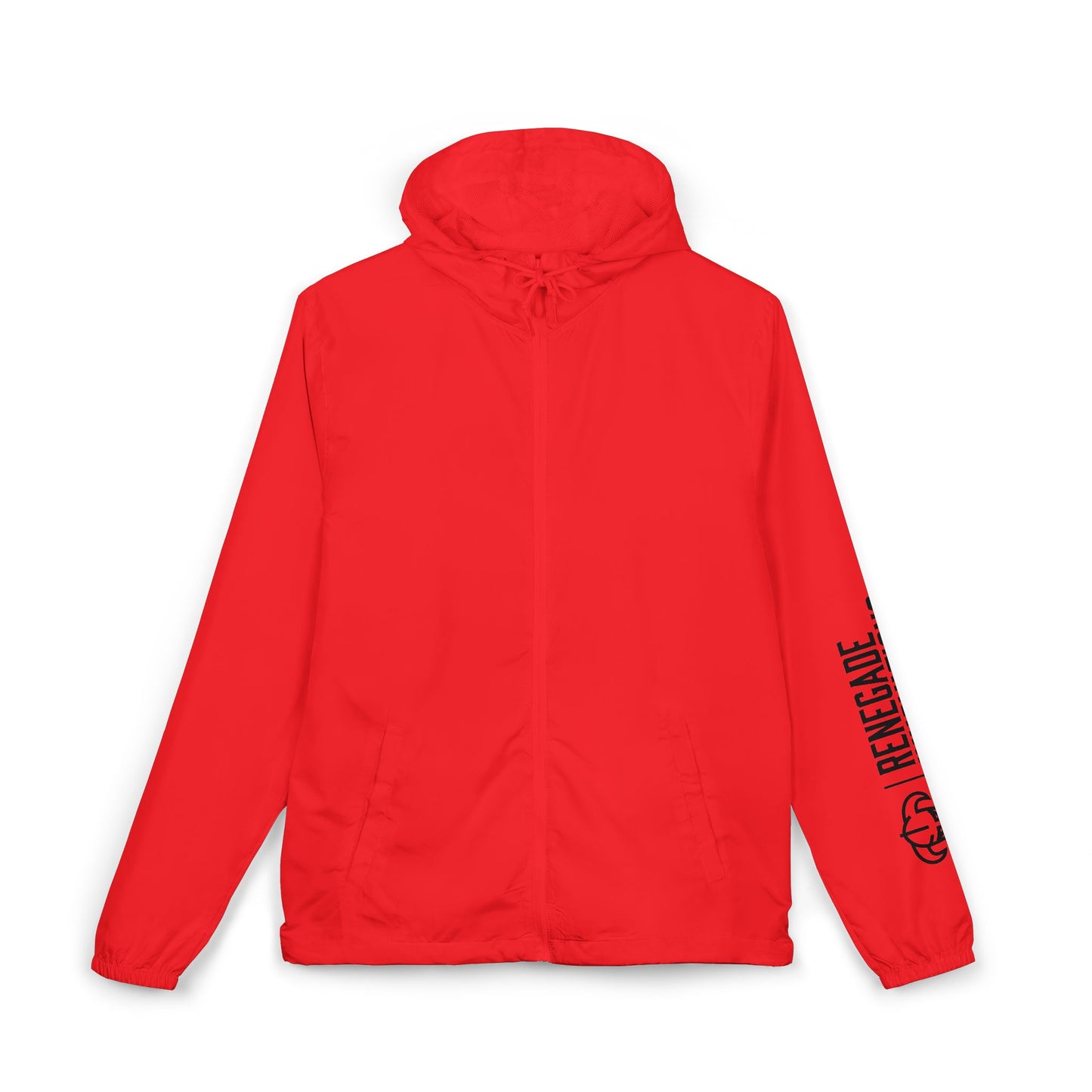 Renegade Viking Windbreaker Jacket — Nordic Warrior Graphic Full-Zip Hooded Jacket