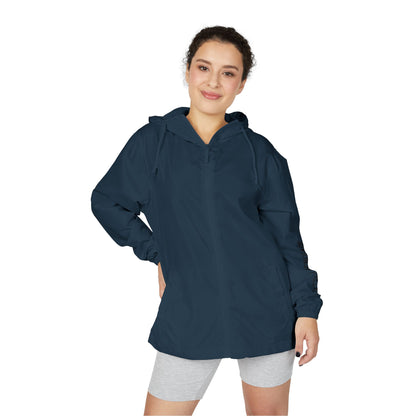 Renegade Viking Windbreaker Jacket — Nordic Warrior Graphic Full-Zip Hooded Jacket