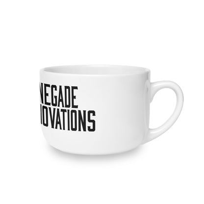 Renegade Innovations Logo Ceramic Latte Mug — 25oz Large Coffee Cup