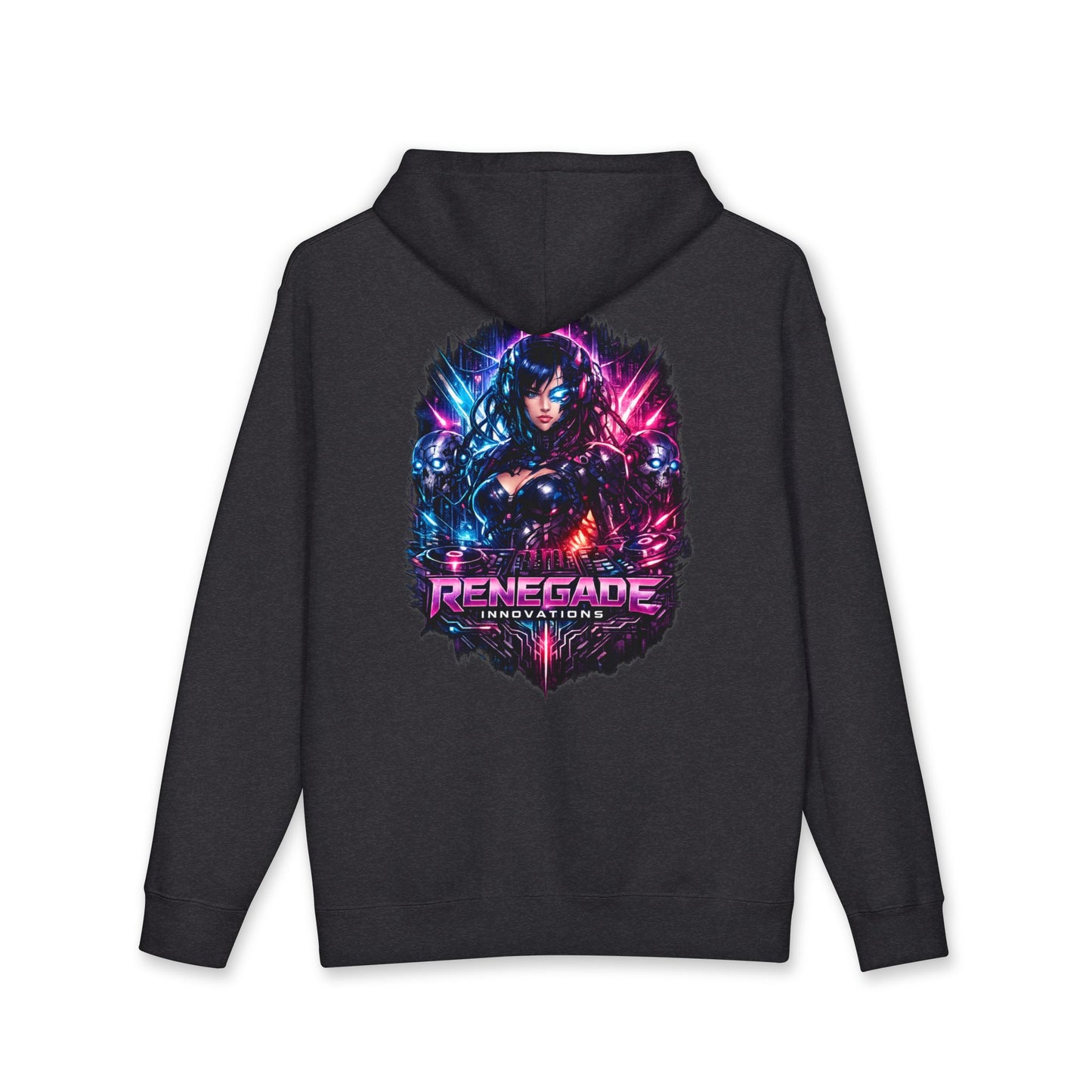 Hoodie — Renegade Innovations Neon Cyberpunk Graphic Hooded Sweatshirt