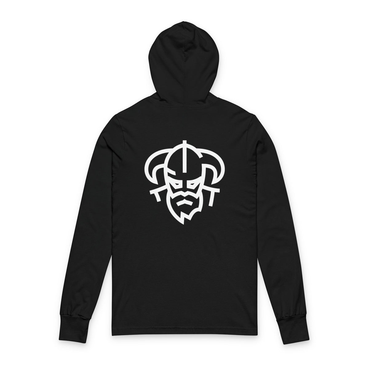 Hooded Tee — Minimal Viking Back Graphic