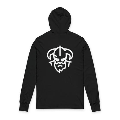 Hooded Tee — Minimal Viking Back Graphic