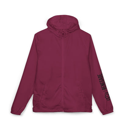 Renegade Viking Windbreaker Jacket — Nordic Warrior Graphic Full-Zip Hooded Jacket