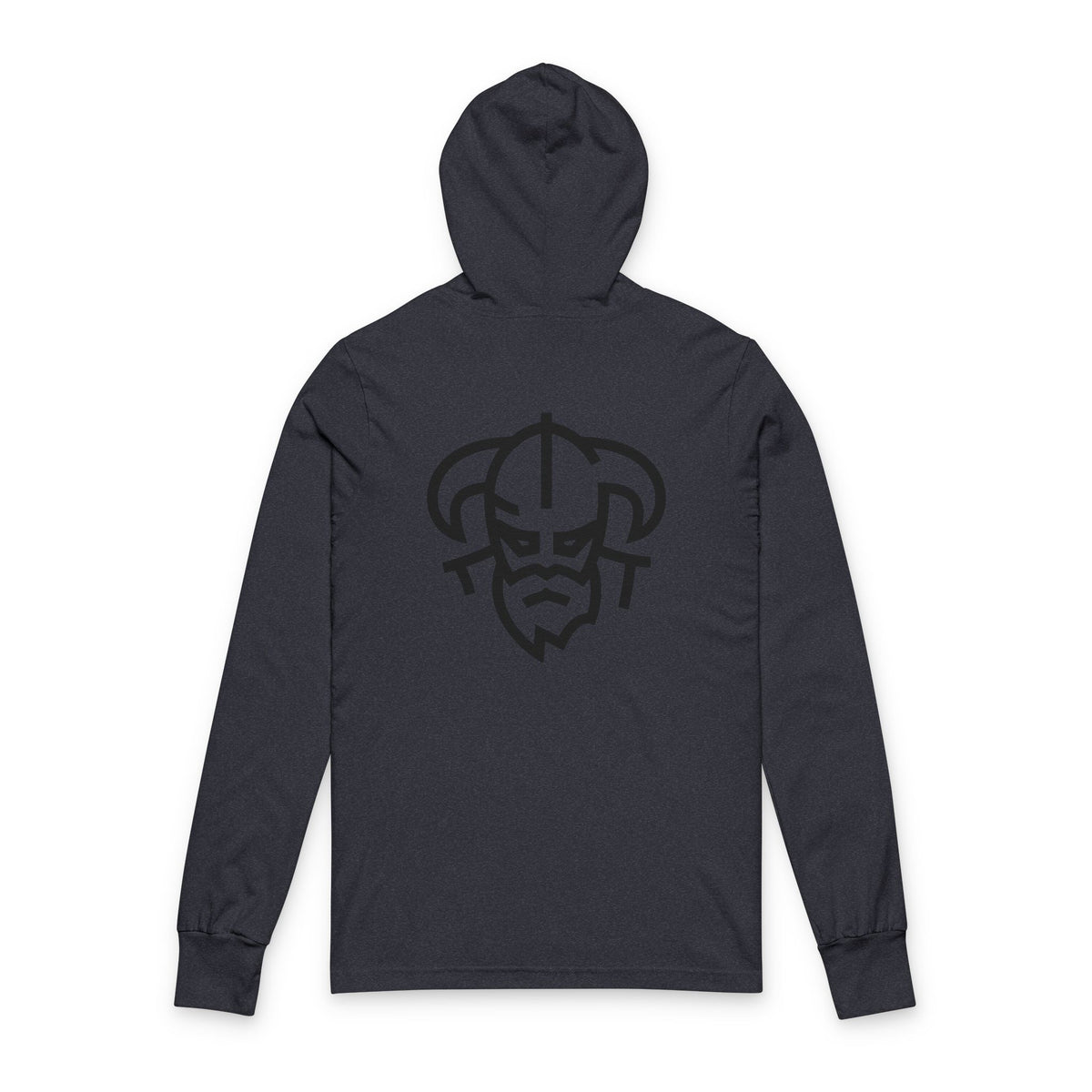 Hooded Tee — Minimal Viking Back Graphic