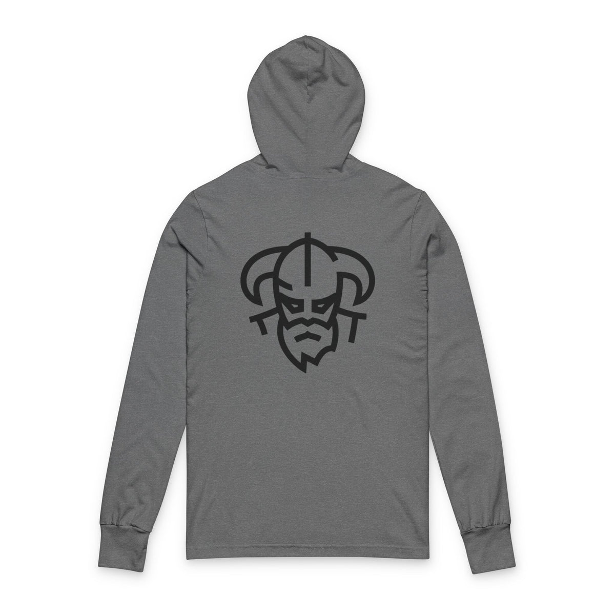 Hooded Tee — Minimal Viking Back Graphic