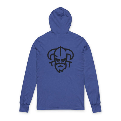 Hooded Tee — Minimal Viking Back Graphic