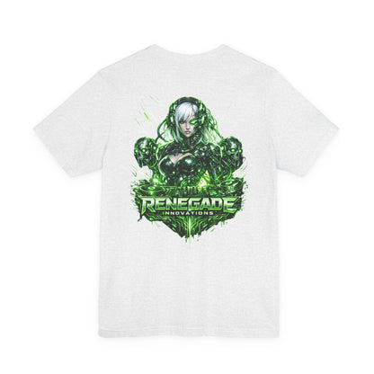 Renegade Innovations Graphic Tee — Green Cyber Warrior Back Print