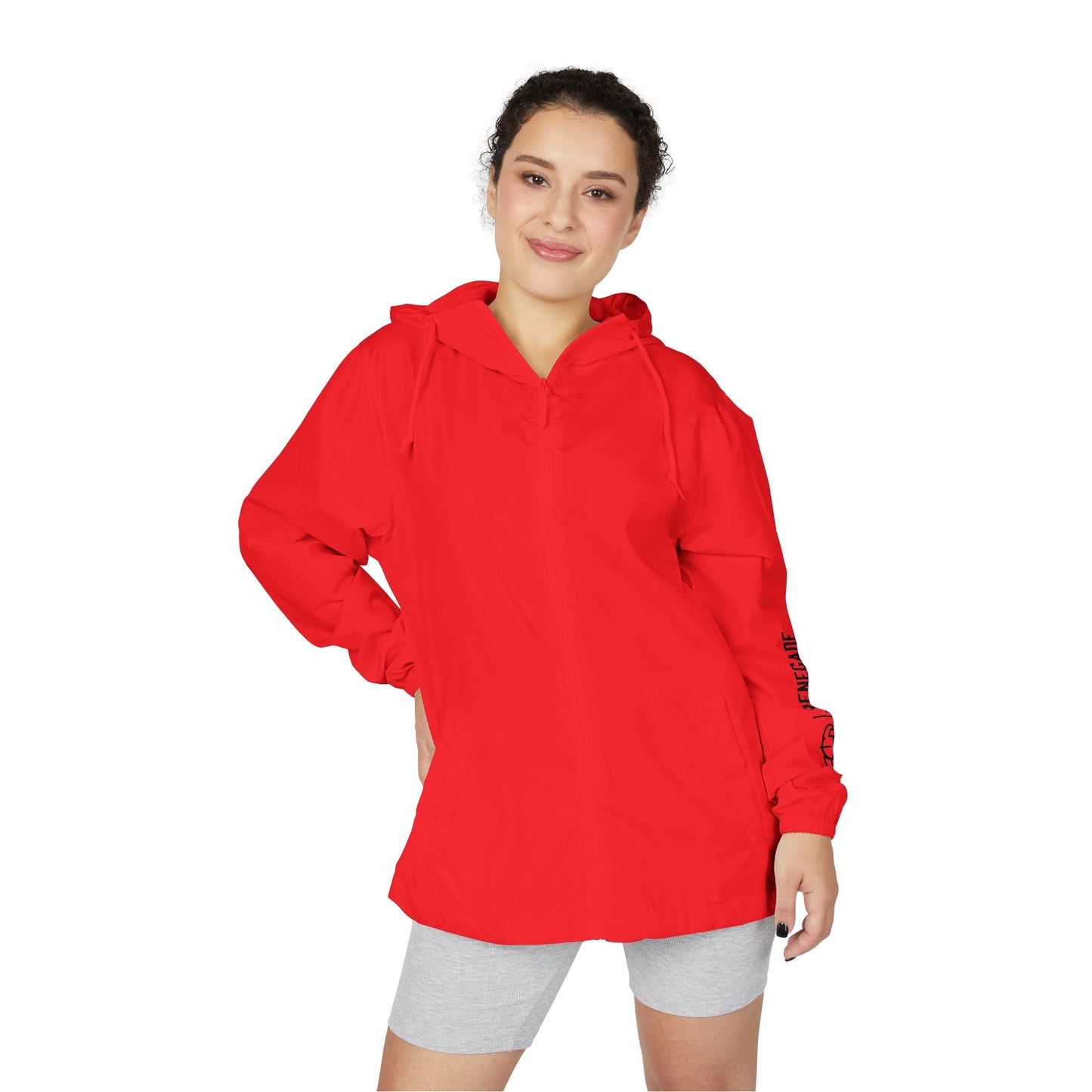 Renegade Viking Windbreaker Jacket — Nordic Warrior Graphic Full-Zip Hooded Jacket