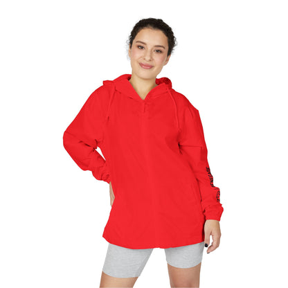 Renegade Viking Windbreaker Jacket — Nordic Warrior Graphic Full-Zip Hooded Jacket
