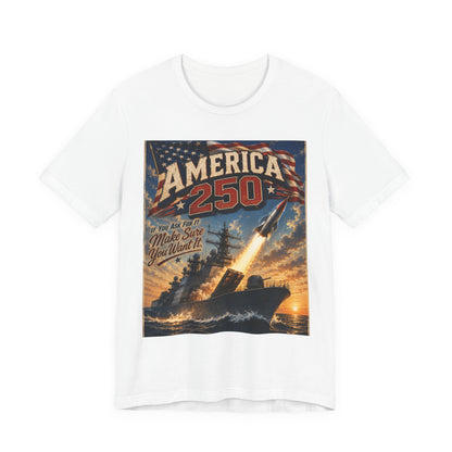 America 250 Vintage Rocket T-Shirt — Patriotic 250th Anniversary Tee