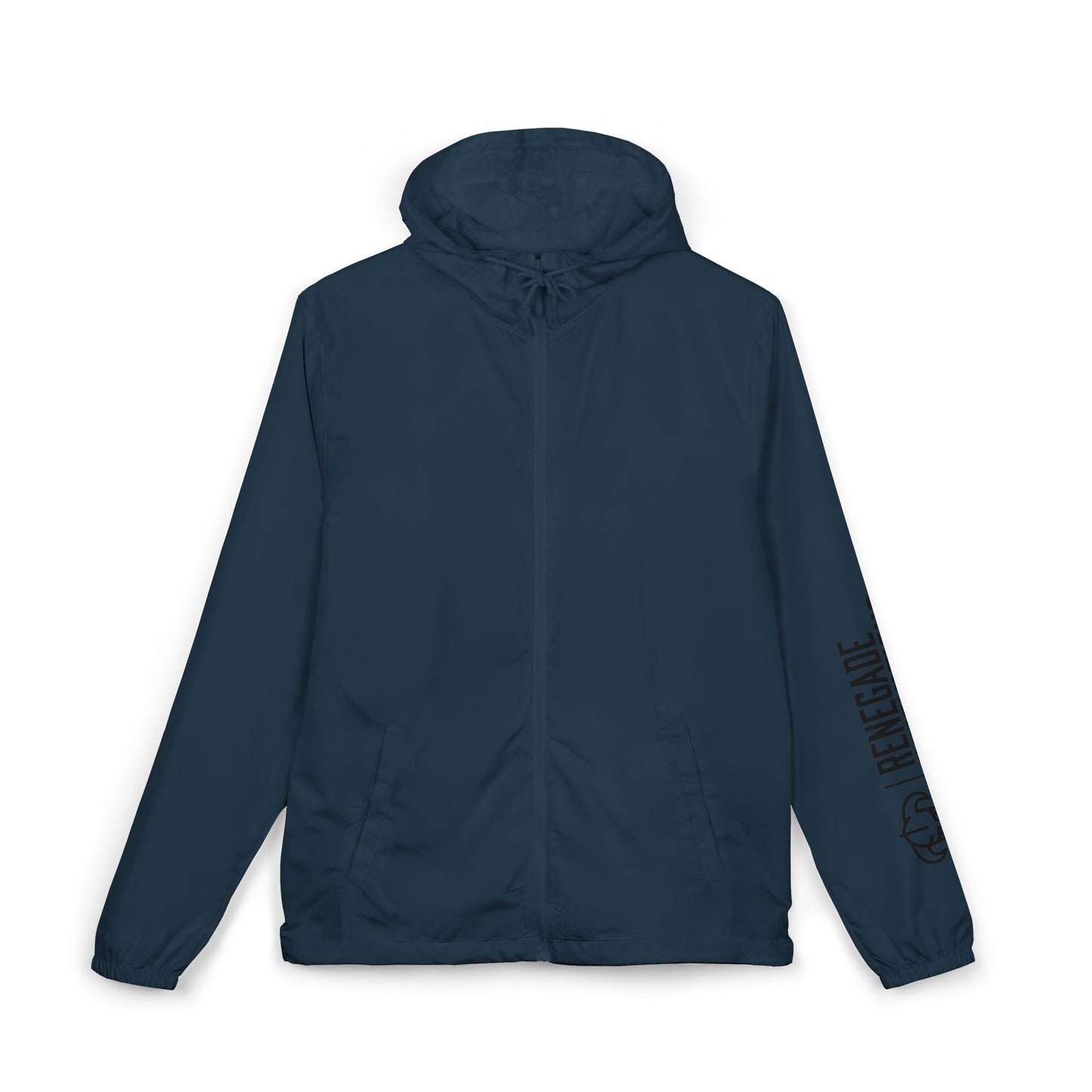Renegade Viking Windbreaker Jacket — Nordic Warrior Graphic Full-Zip Hooded Jacket