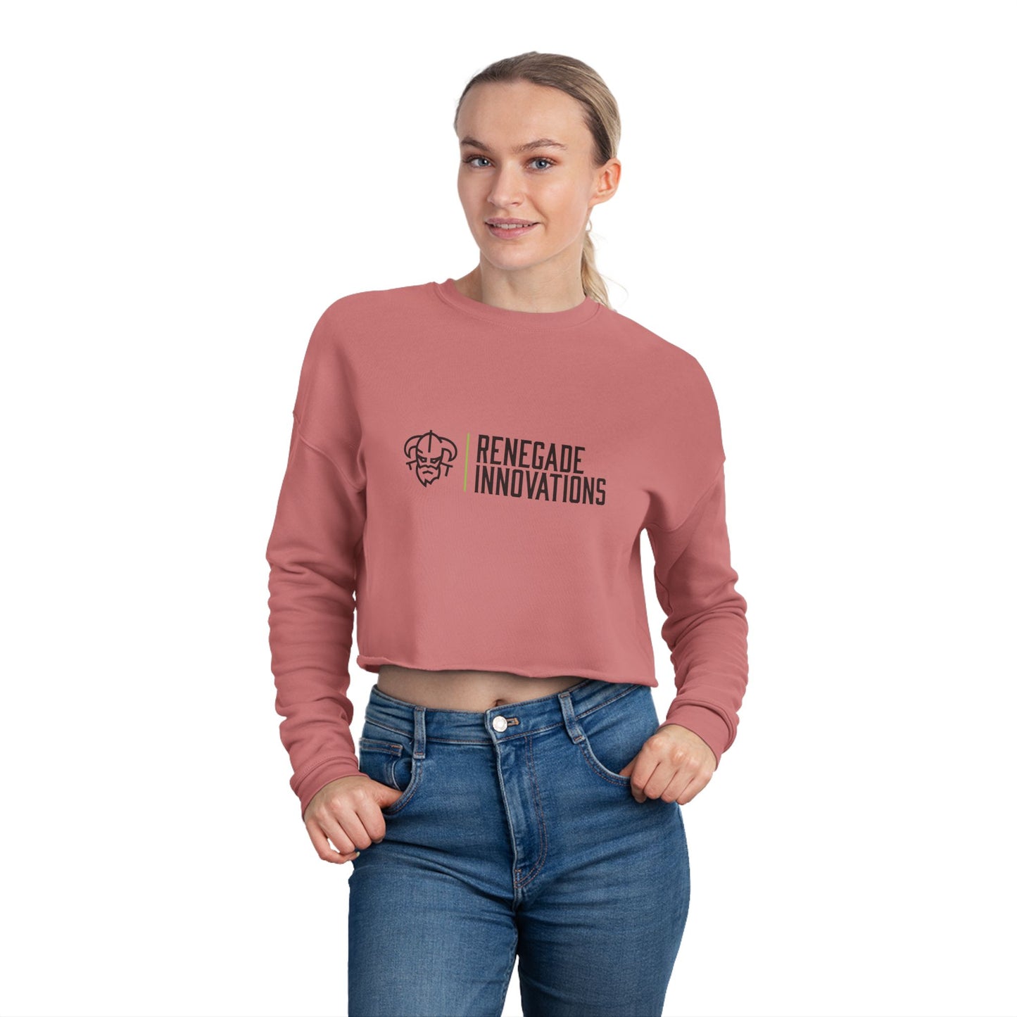 Cropped Sweatshirt — Renegade Innovations Logo Women's Crop Top