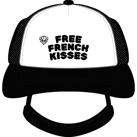 Trucker Hat — "Free French Kisses" Dog Foam Trucker Hat