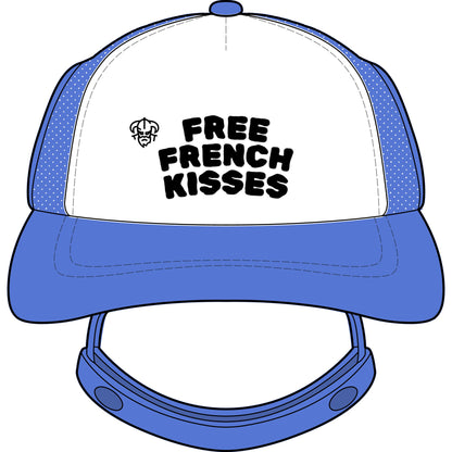 Trucker Hat — "Free French Kisses" Dog Foam Trucker Hat