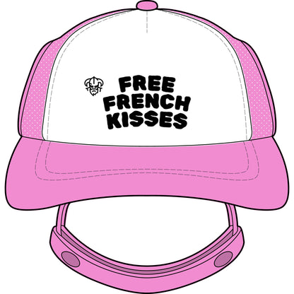 Trucker Hat — "Free French Kisses" Dog Foam Trucker Hat