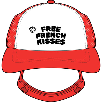 Trucker Hat — "Free French Kisses" Dog Foam Trucker Hat