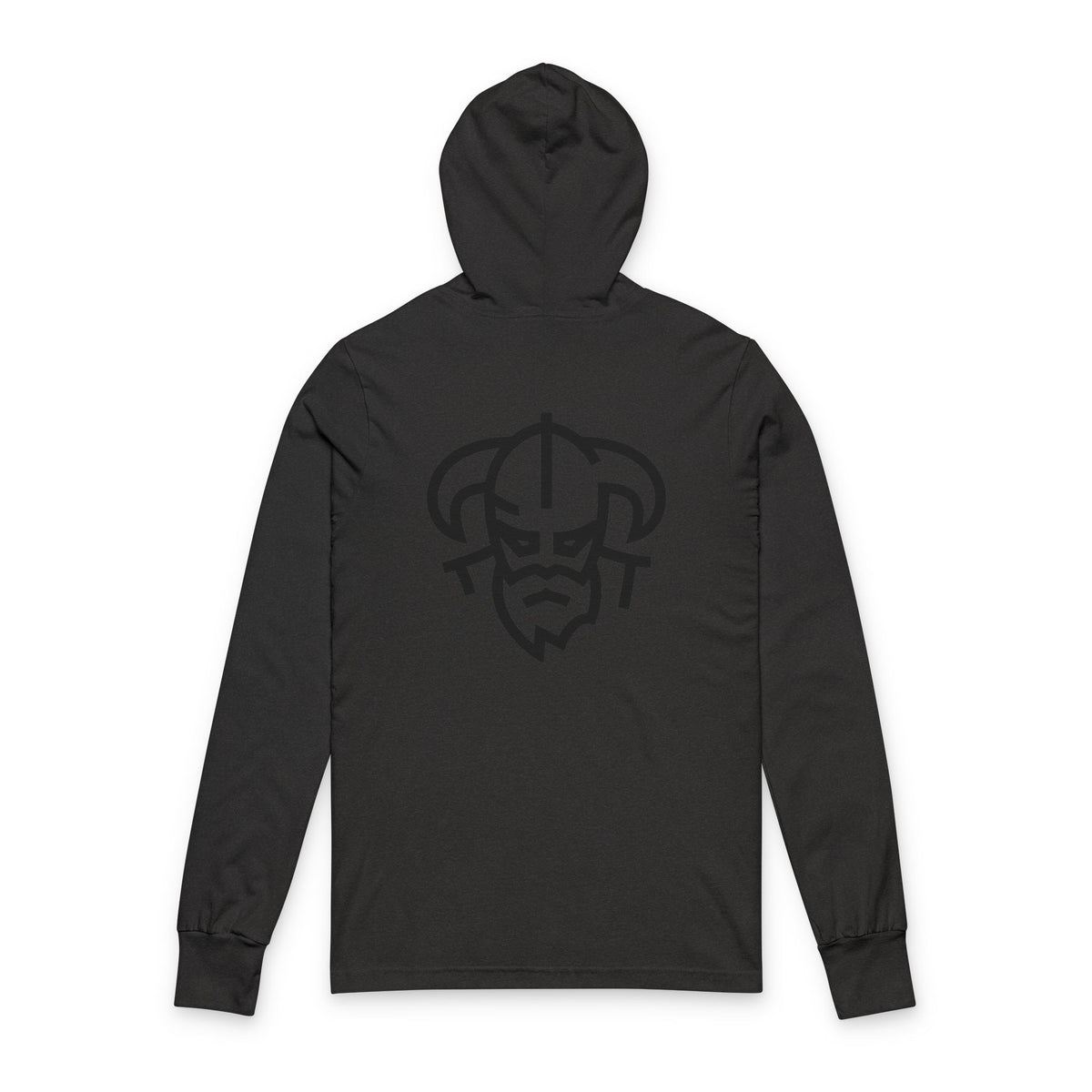 Hooded Tee — Minimal Viking Back Graphic