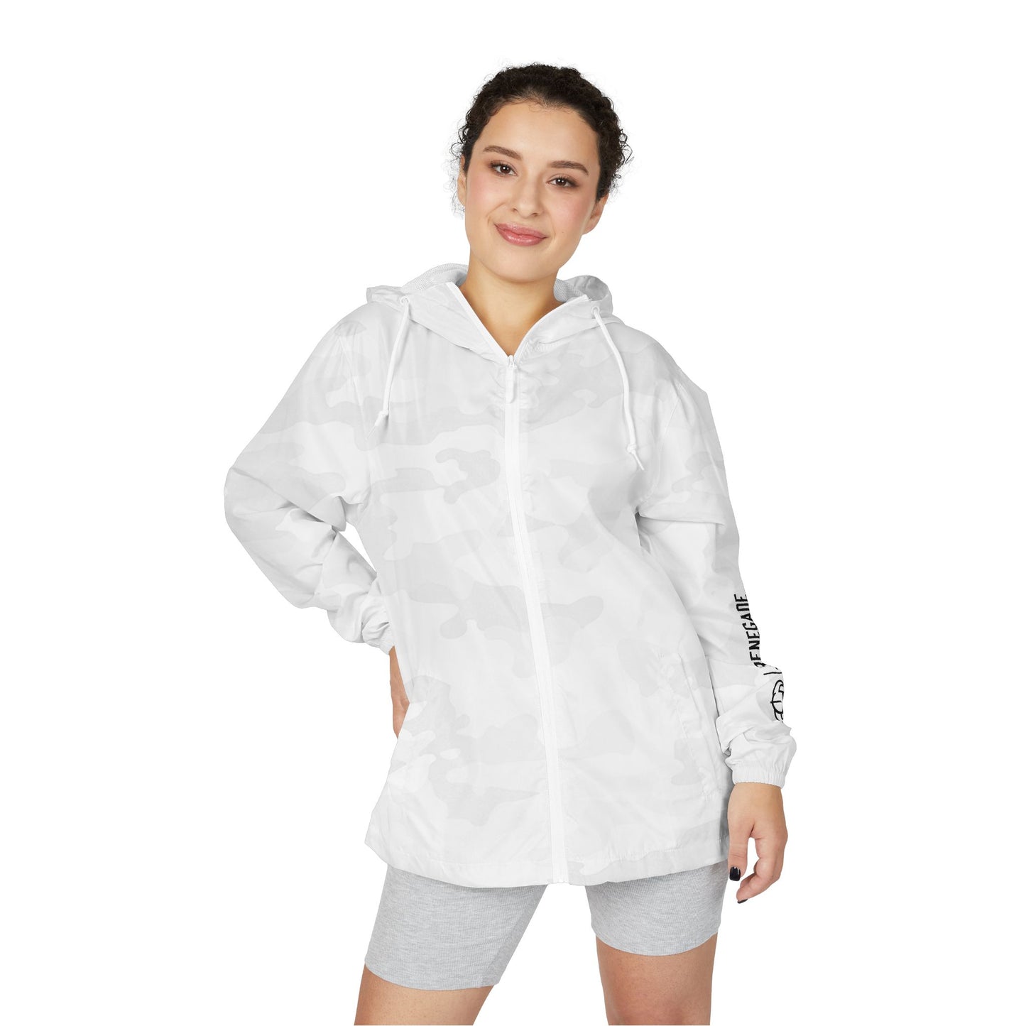 Renegade Viking Windbreaker Jacket — Nordic Warrior Graphic Full-Zip Hooded Jacket